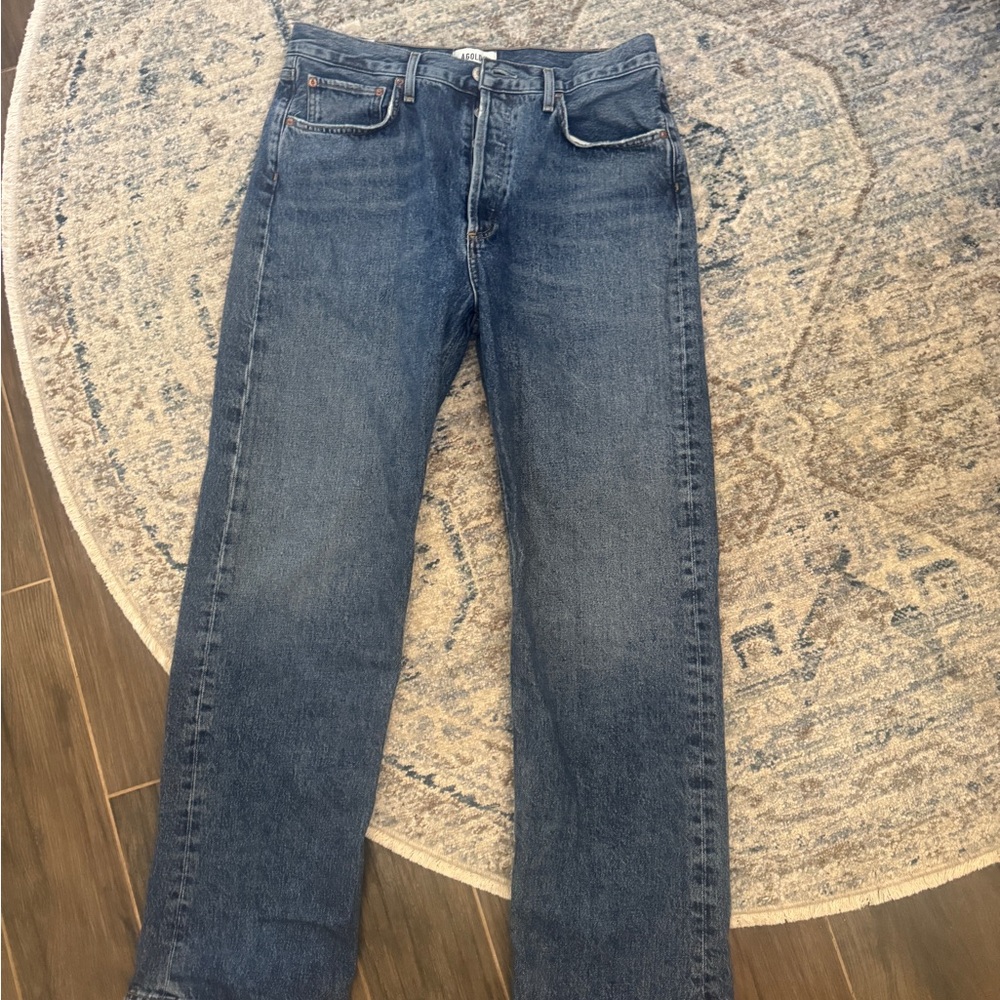 Agolde Blue Straight Jeans Classic Fit